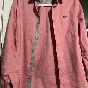 Men's Pink Button-Up Shirt